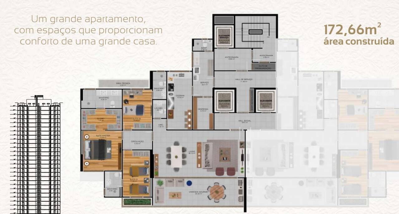 Apartamento, 3 quartos - Foto 3