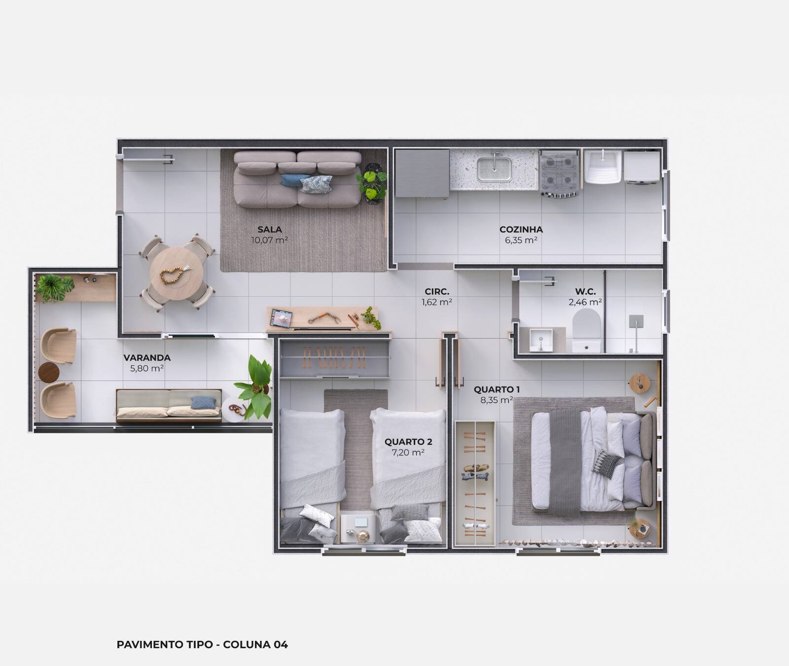 Apartamento à venda com 2 quartos, 46m² - Foto 20