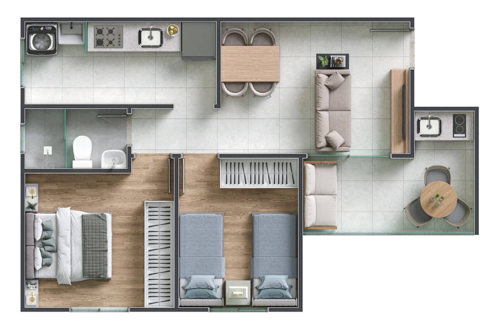 Apartamento, 2 quartos - Foto 10